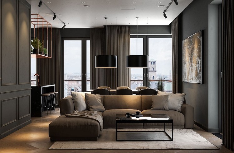 Espace contemporain — revêtement continu